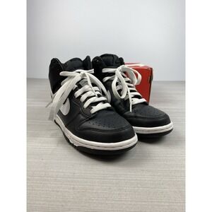 Nike Dunk High GS Sneakers Shoes Black White Leather (DH9751 001) Youth Size 4.5